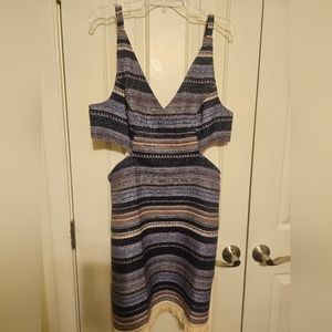 NWOT Venus V neck Texture Linen blend size 16